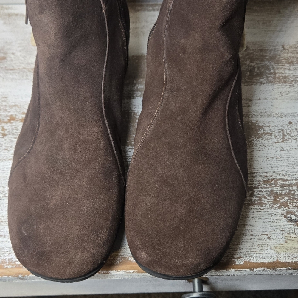 Clarks Angie Madi Women's Bendables Winter Boot Brown Suede Style # 35615 10M - Picture 5 of 10